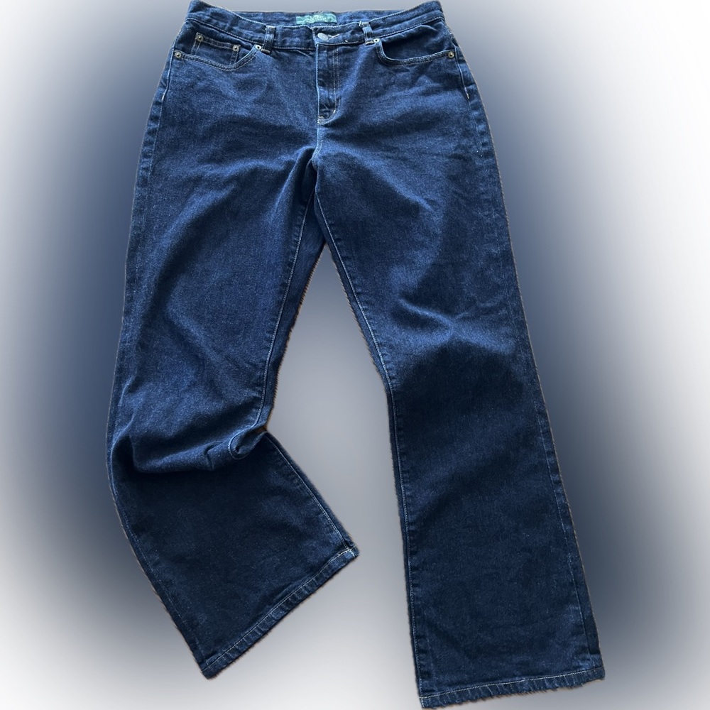 Lauren Ralph Lauren Jeans Women's Size 10 Boot Cut LRL Dark Wash 30 Inch Inseam